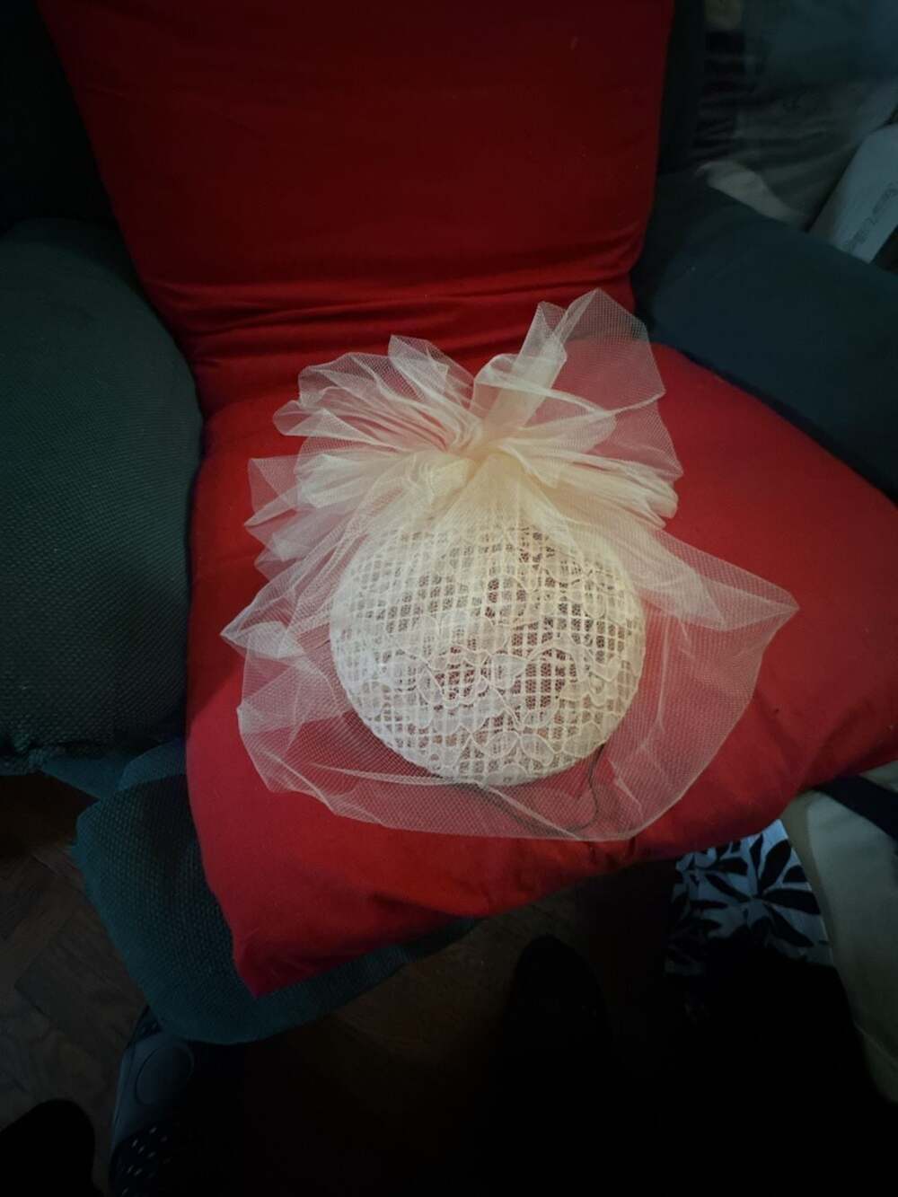 Butterfly Flower Tulle Pearl Vintage Lace 1950S Hat